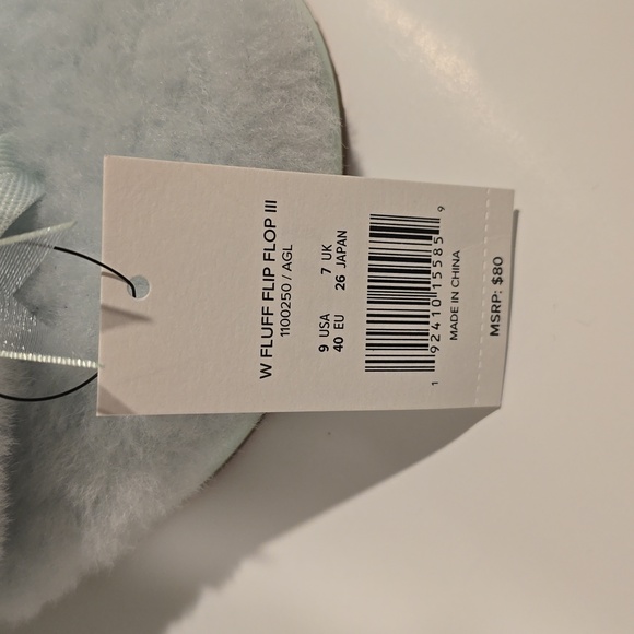 UGG Fluff Flip Flop in Baby Blue Size 9 US - Picture 4 of 5